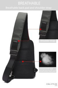 کیف دوشی مردانه سبز ارتشی تکنولوژیک D-Pack دری مد