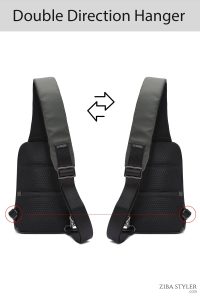 کیف دوشی مردانه سبز ارتشی تکنولوژیک D-Pack دری مد