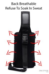 کیف دوشی مردانه مشکی D-Pack دری مد