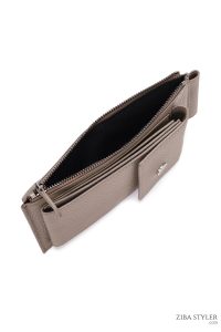 کیف دوشی چرمی مردانه بژ دری مد