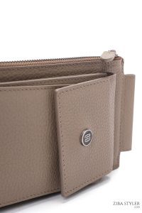 کیف دوشی چرمی مردانه بژ دری مد