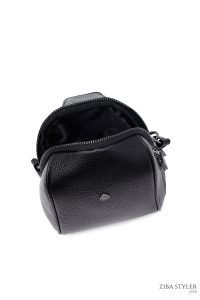 کیف دوشی چرمی مردانه مشکی دری مد