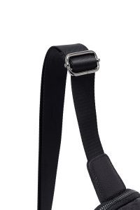 کیف دوشی چرمی مردانه مشکی دری مد