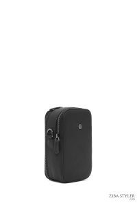 کیف دوشی چرمی مردانه مشکی دری مد