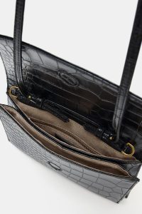 کیف زنانه درب‌دار برجسته زارا – ZARA