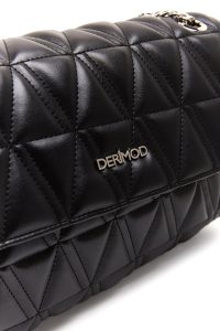 کیف زنانه مشکی دوشی بلند کاپیتونه دری مد