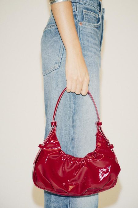 کیف زنانه چین‌دار افکت ترک‌دار زارا – ZARA