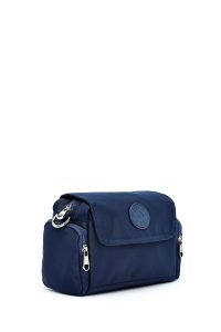 کیف زنانه کراس بادی پارچه‌ای سرمه‌ای دری مد