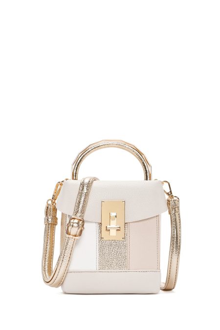 کیف زنانه کراس بادی کرم دوشی بلند دری مد