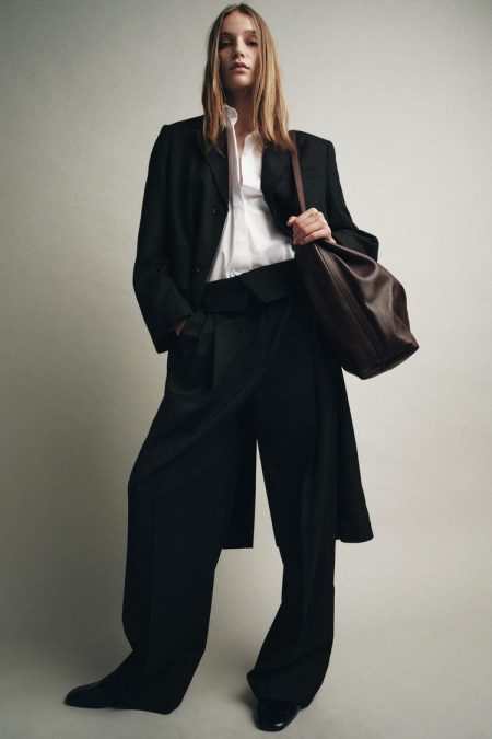 کیف سطلی زنانه چرمی دو محفظه‌ای زارا – ZARA