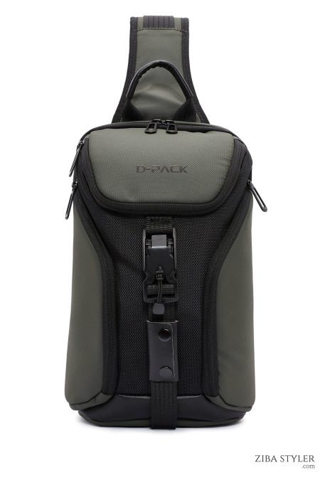 کیف شانه‌ای مردانه سبز بندبلند D-Pack دری مد