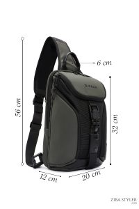 کیف شانه‌ای مردانه سبز بندبلند D-Pack دری مد