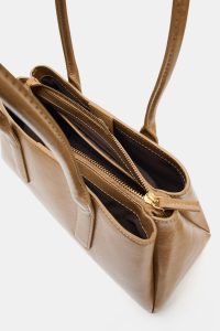 کیف شهری زنانه افکت ترک‌دار زارا – ZARA