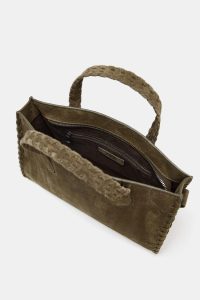 کیف شهری زنانه چرمی بافت‌دار زارا – ZARA