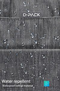 کیف لپ تاپ مردانه خاکستری پارچه‌ای D-Pack دری مد