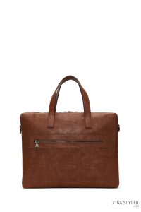 کیف لپ تاپ مردانه عسلی دری مد