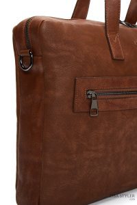 کیف لپ تاپ مردانه عسلی دری مد