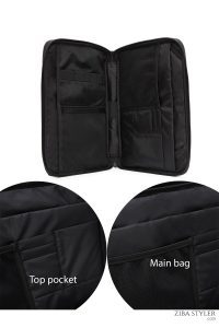 کیف لپ تاپ مردانه مشکی پارچه‌ای D-Pack دری مد