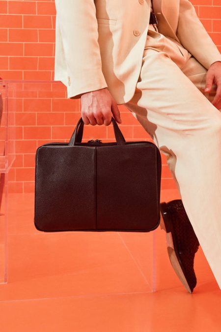 کیف مردانه چرم قهوه ای دری مد