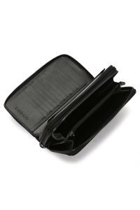 کیف مردانه چرم مشکی با محفظه تلفن