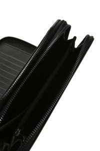 کیف مردانه چرم مشکی با محفظه تلفن