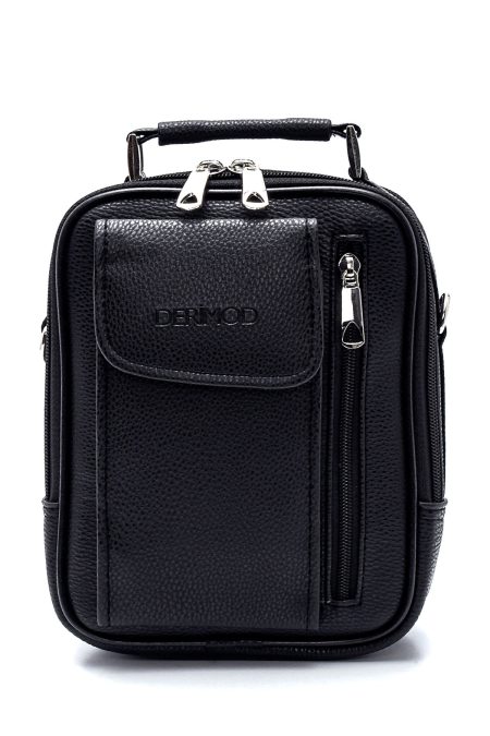 کیف مسنجر مشکی مردانه دری مد