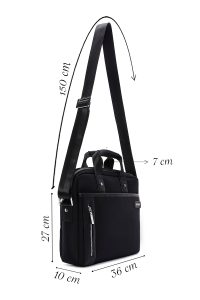 کیف مشکی مردانه دری مد