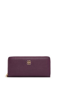 کیف پول بنفش زنانه دری مد