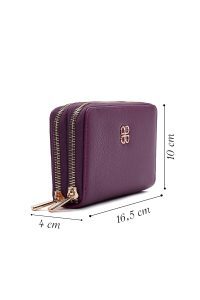 کیف پول بنفش زنانه دری مد