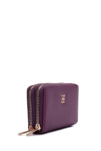 کیف پول بنفش زنانه دری مد