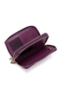 کیف پول بنفش زنانه دری مد