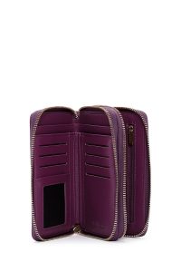 کیف پول بنفش زنانه دری مد