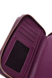 کیف پول بنفش زنانه دری مد