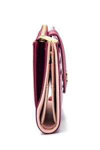 کیف پول صورتی زنانه دری مد