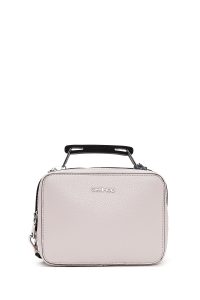 کیف کراس بادی زنانه چرم طوسی بند بلند دری مد