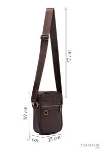 کیف کراس بادی مردانه قهوه‌ای دری مد