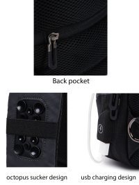 کیف کراس بادی پارچه ای خاکستری مردانه D-PACK دری مد