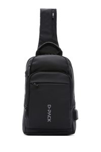 کیف کراس بادی پارچه ای مشکی مردانه D-PACK دری مد