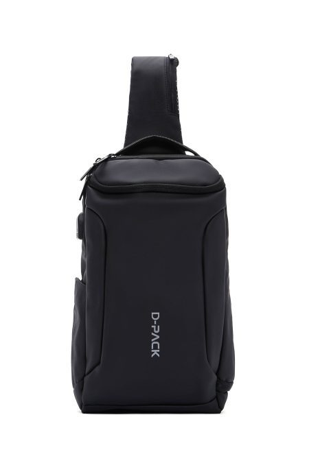کیف کراس بادی پارچه ای مشکی مردانه D-PACK دری مد