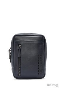 کیف کراس بادی چرمی مردانه سرمه ای دری مد