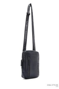 کیف کراس بادی چرمی مردانه سرمه ای دری مد