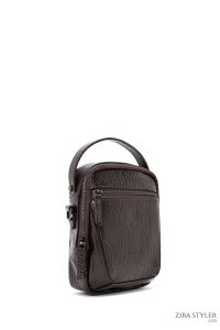 کیف کراس بادی چرمی مردانه قهوه ای دری مد