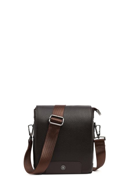 کیف کراس بادی چرمی مردانه قهوه‌ای دری مد