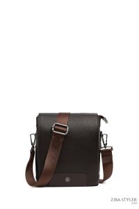 کیف کراس بادی چرمی مردانه قهوه‌ای دری مد