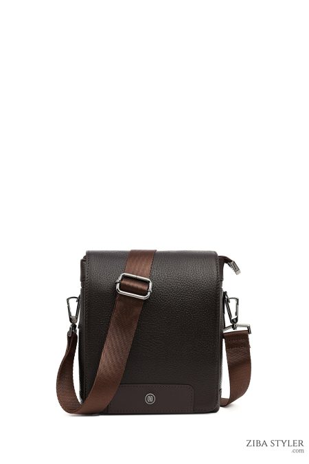 کیف کراس بادی چرمی مردانه قهوه‌ای دری مد