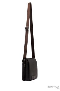 کیف کراس بادی چرمی مردانه قهوه‌ای دری مد