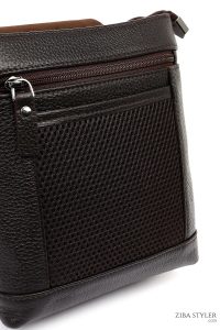 کیف کراس بادی چرمی مردانه قهوه‌ای دری مد