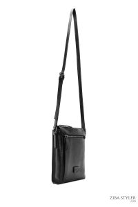 کیف کراس بادی چرمی مردانه مشکی دری مد