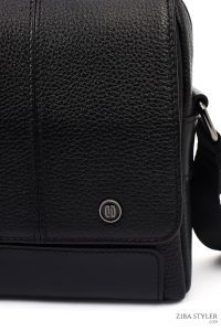 کیف کراس بادی چرمی مردانه مشکی دری مد