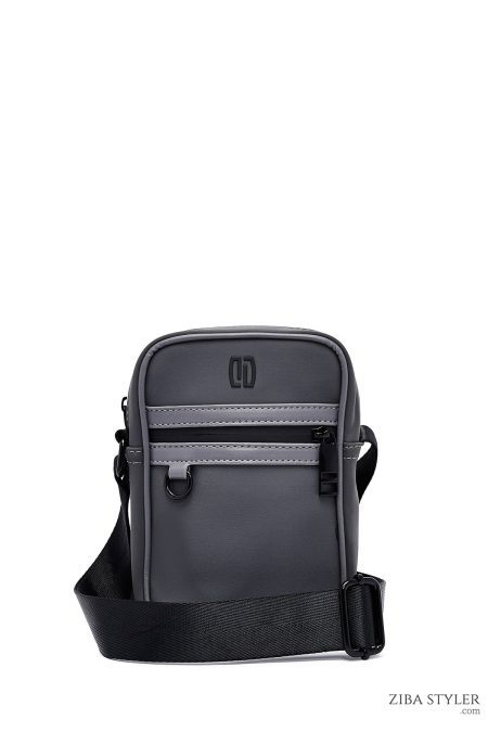 کیف کراس بادی کوچک پارچه‌ای مردانه خاکستری دری مد